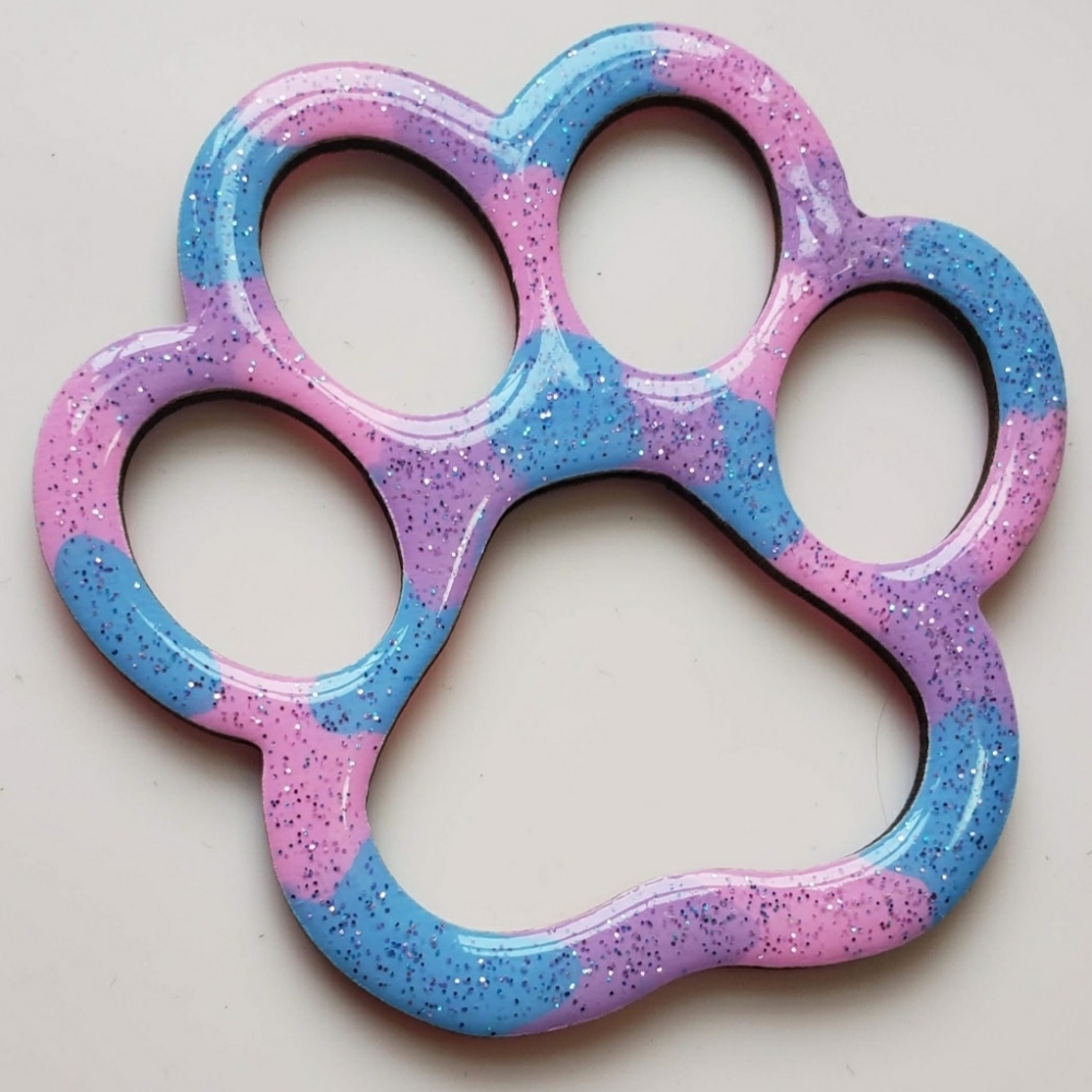 Handmade Pastels Paw Print Decor